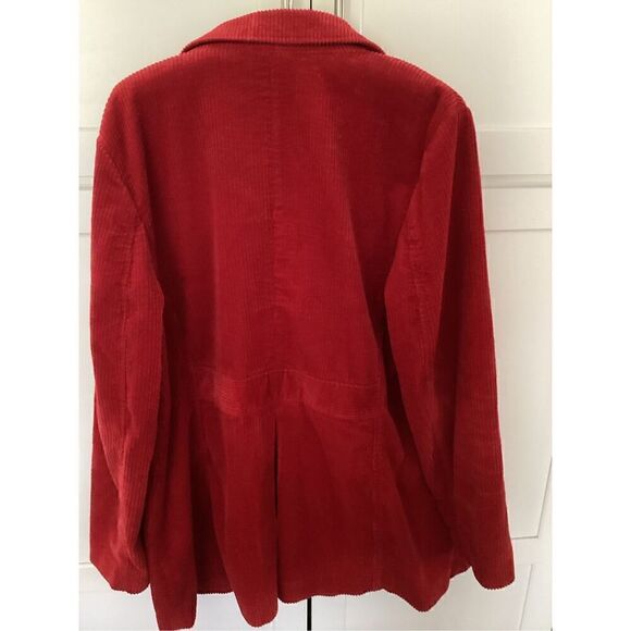 J. Jill  Womens Corduroy Jacket Blazer Sz L Button Up Pockets - Picture 4 of 8